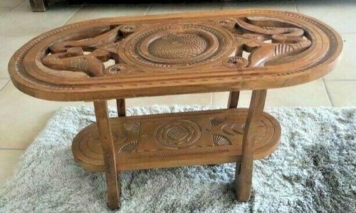 Antique rare wood carved - wood,