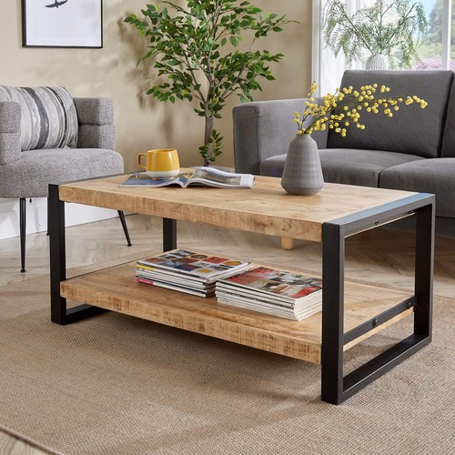 Industrial coffee table - industrial, mango