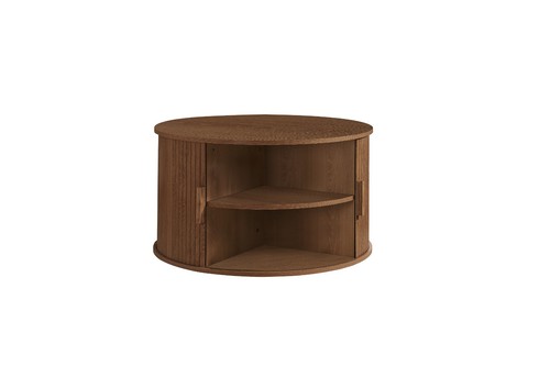 Axel round fluted coffee table - round,