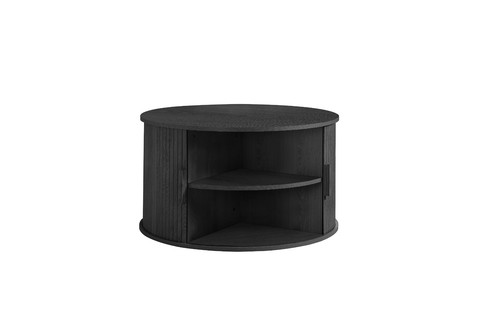 Axel round fluted coffee table - round,