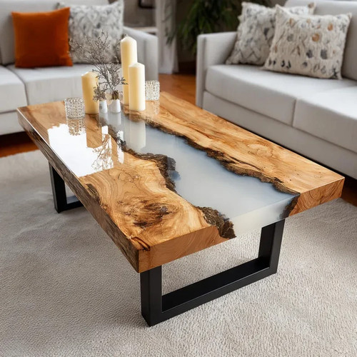Custom wood epoxy coffee - wood,