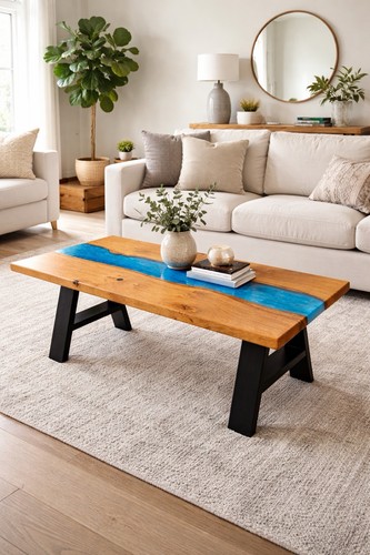 Scottish oak coffee - coffee, table