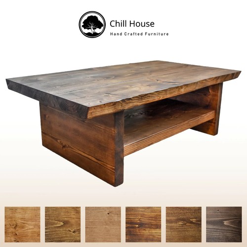Waney live edge coffee - live, table