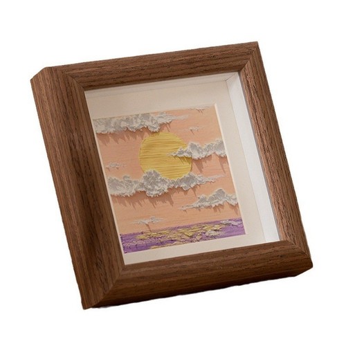 Wood square frame inch - wood, 8
