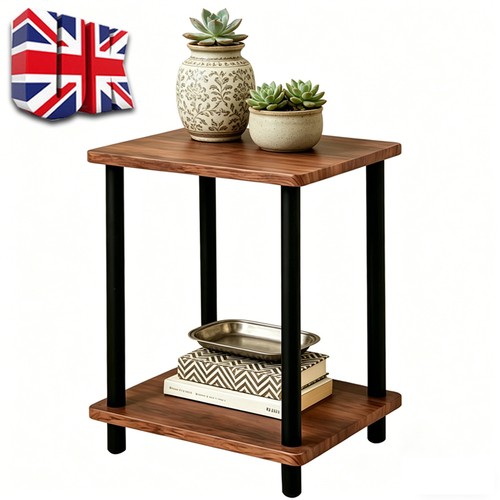 Walnut tier side - walnut, 2-tier