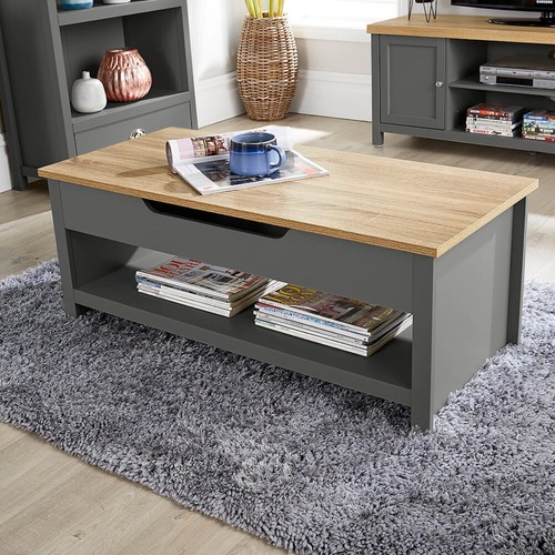 Coffee table lift dark grey - coffee,